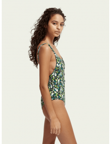 Bañador Botones Verde