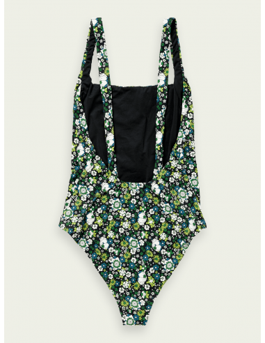 Bañador Botones Verde