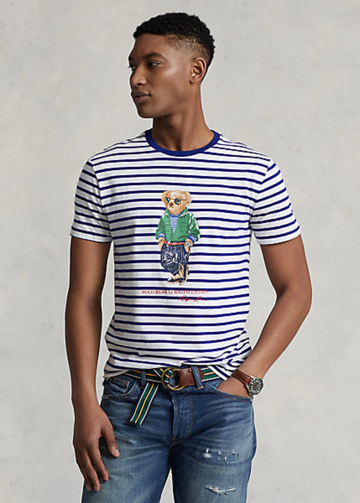 Camiseta Rayas Polo Bear de RALPH LAUREN. Elropero1961. TALLA XXS COLOR A