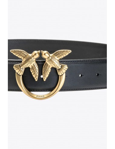 Cinturón Love Birds Negro/Dorado